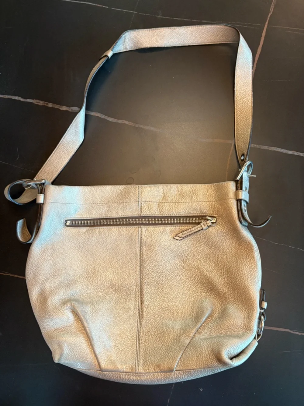 Coach Metallic Pebbled Leather Hobo Bag AS-IS | Garage Blowout!